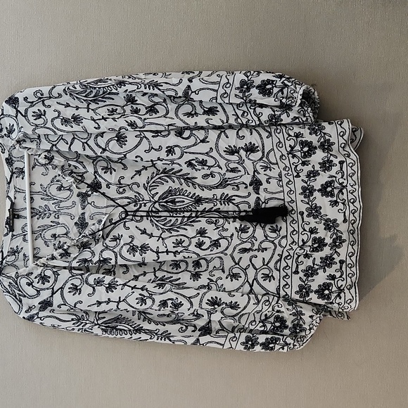 Kobi Halperin Verona Floral Silk Blouse Size XL - Picture 2 of 15